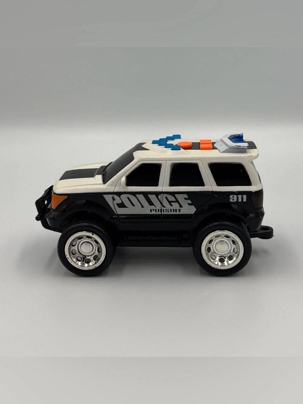 Retro Retired Car toy Lot- Police RC Merchsource Red RC Car Yellow Pickup Truck